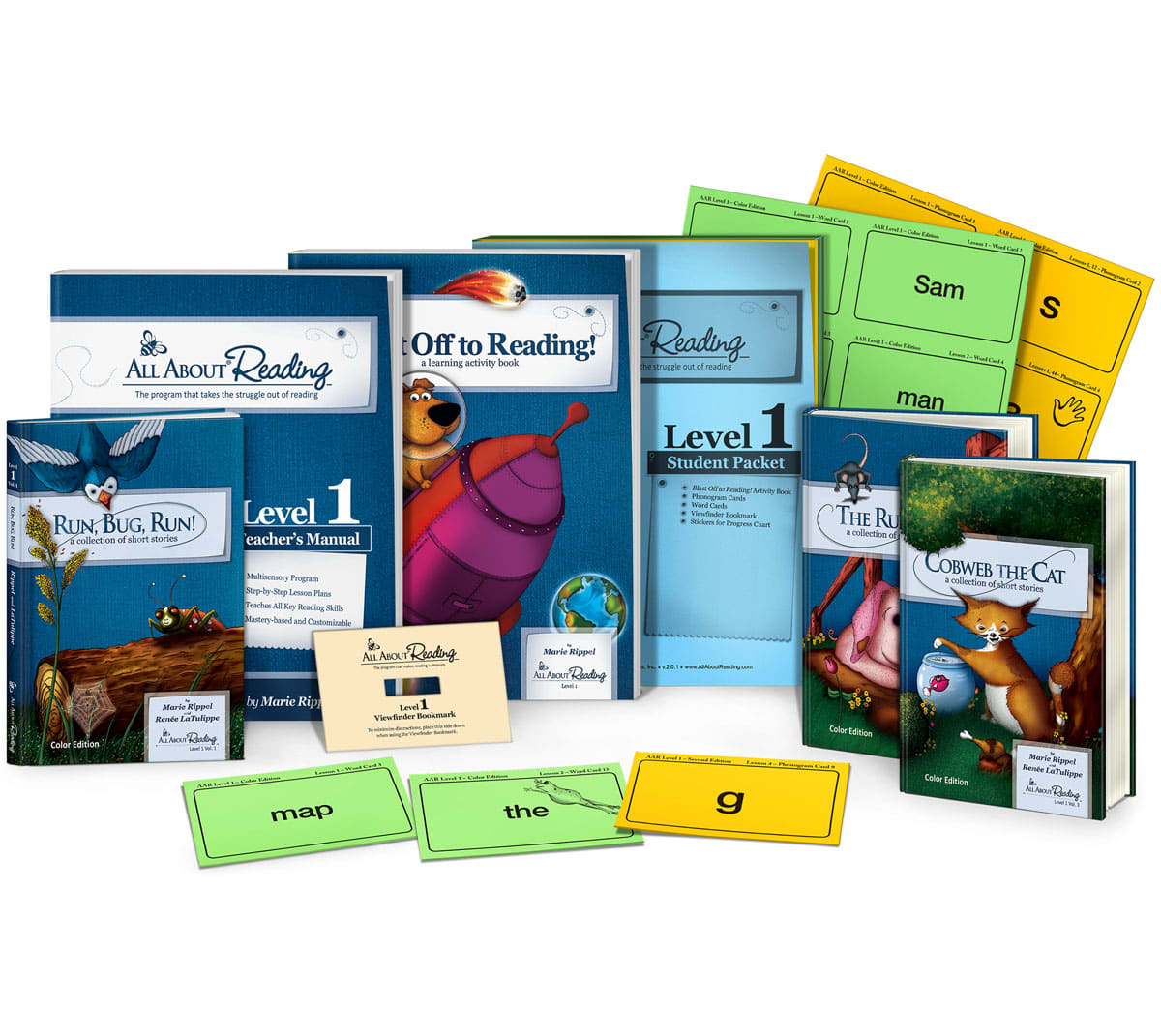 All About Reading Level 1 教材セット All About Reading Level 1 Materials Color Edition