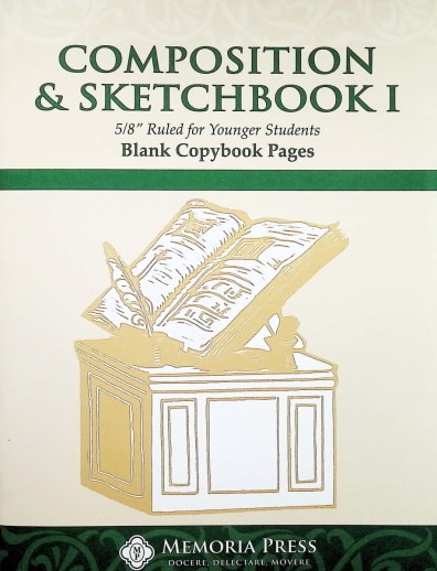 Memoria Press Composition and Sketchbook 1 (5/8" Ruled for Younger Students)