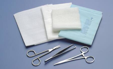 Busse Hospital Disposables Laceration Tray with Instruments MK 286273