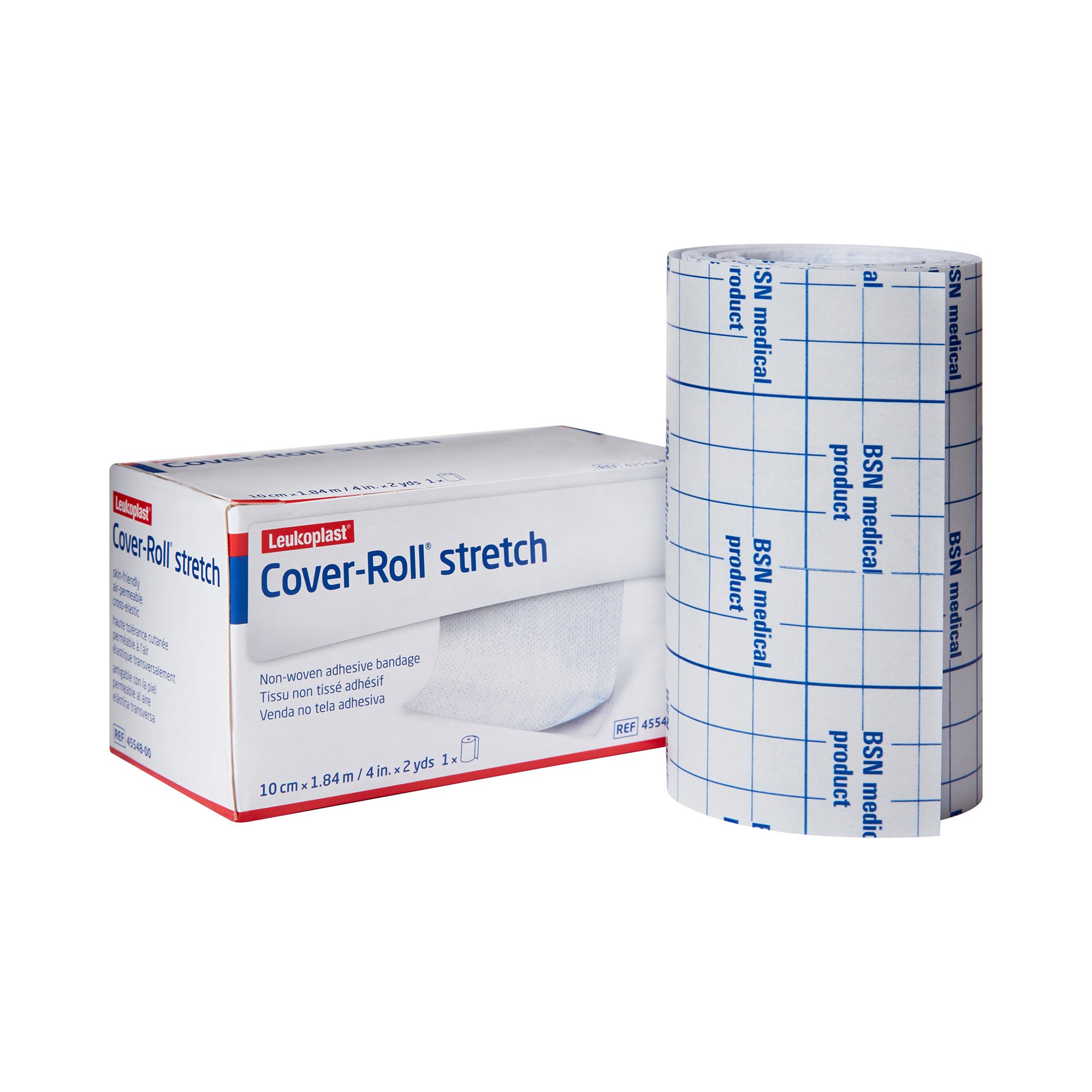 Cover-Roll Stretch Dressing Retention Tape with Liner 4 Inch x 2 Yard, White MK 181473