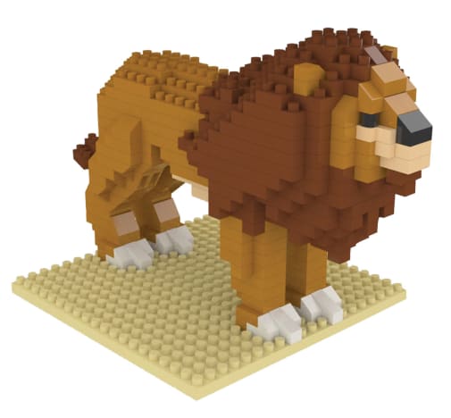 Mini Building Blocks: Lion (345 pieces)