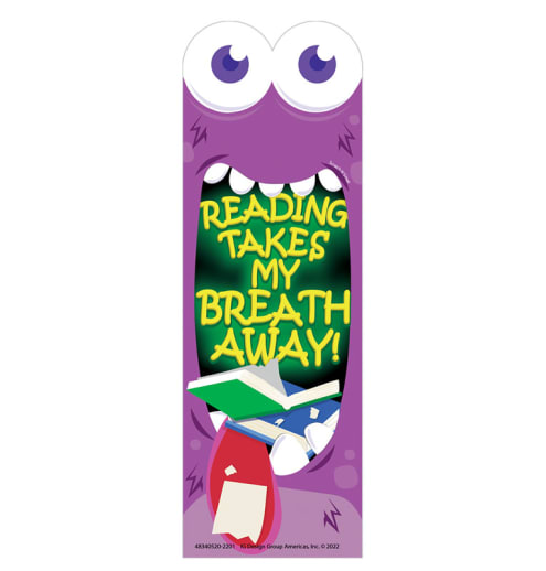 Reading Takes My Breath Away (Monster Breath) Scented Bookmark