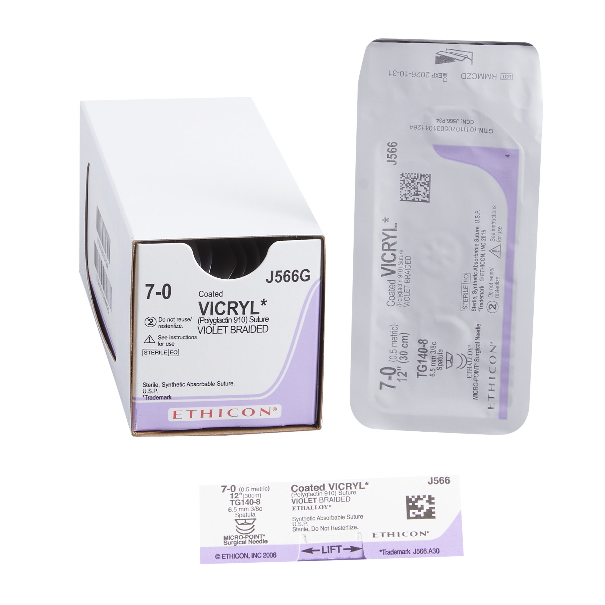 Coated Vicryl Suture with Needle MK 140225