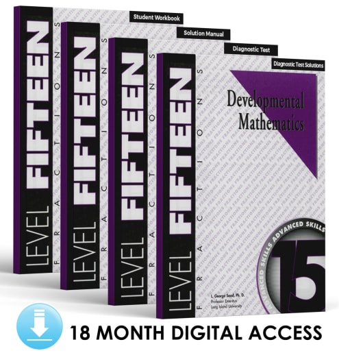 Developmental Math: Level 15 E-Book Set | Fractions: Advanced Skills (18 Month Access)