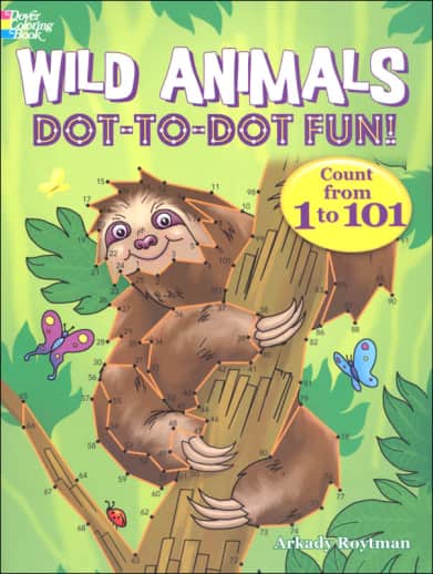 Wild Animals Dot-to-Dot Fun
