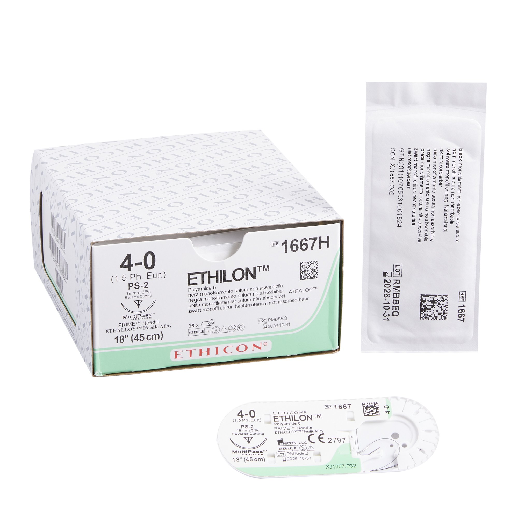 Ethilon Suture with Needle MK 2996