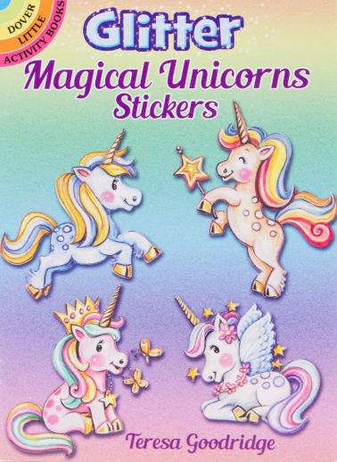 Glitter Magical Unicorns Stickers