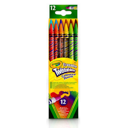 Crayola Erasable Twistable Colored Pencils - 12 count