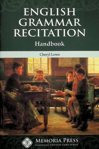 Memoria Press English Grammar Recitation Handbook
