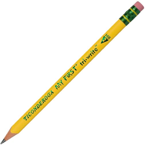Ticonderoga My First Tri-Write Pencil w/Erasr