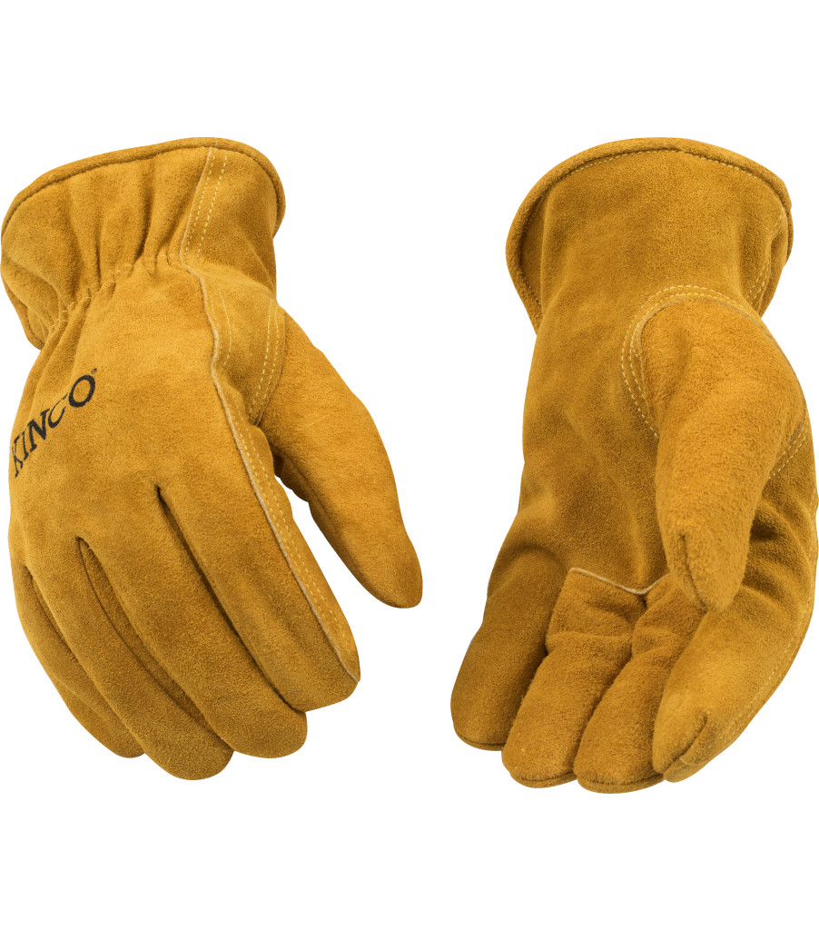 Lined Premium Suede Cowhide Driver, Golden, large image number 2