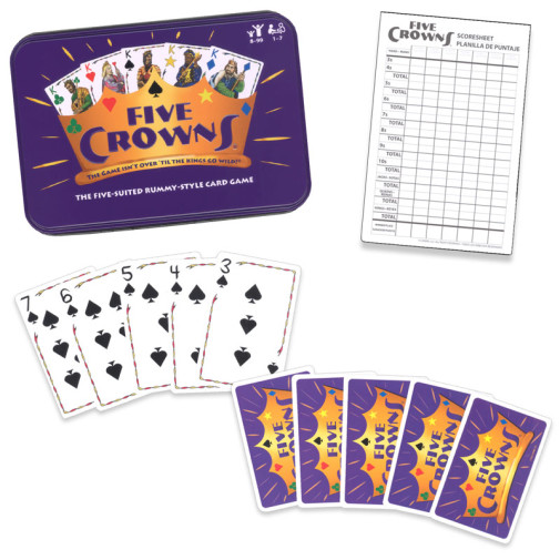 Playmonster Five Crowns - The Five-Suited Rummy-Style Card Game