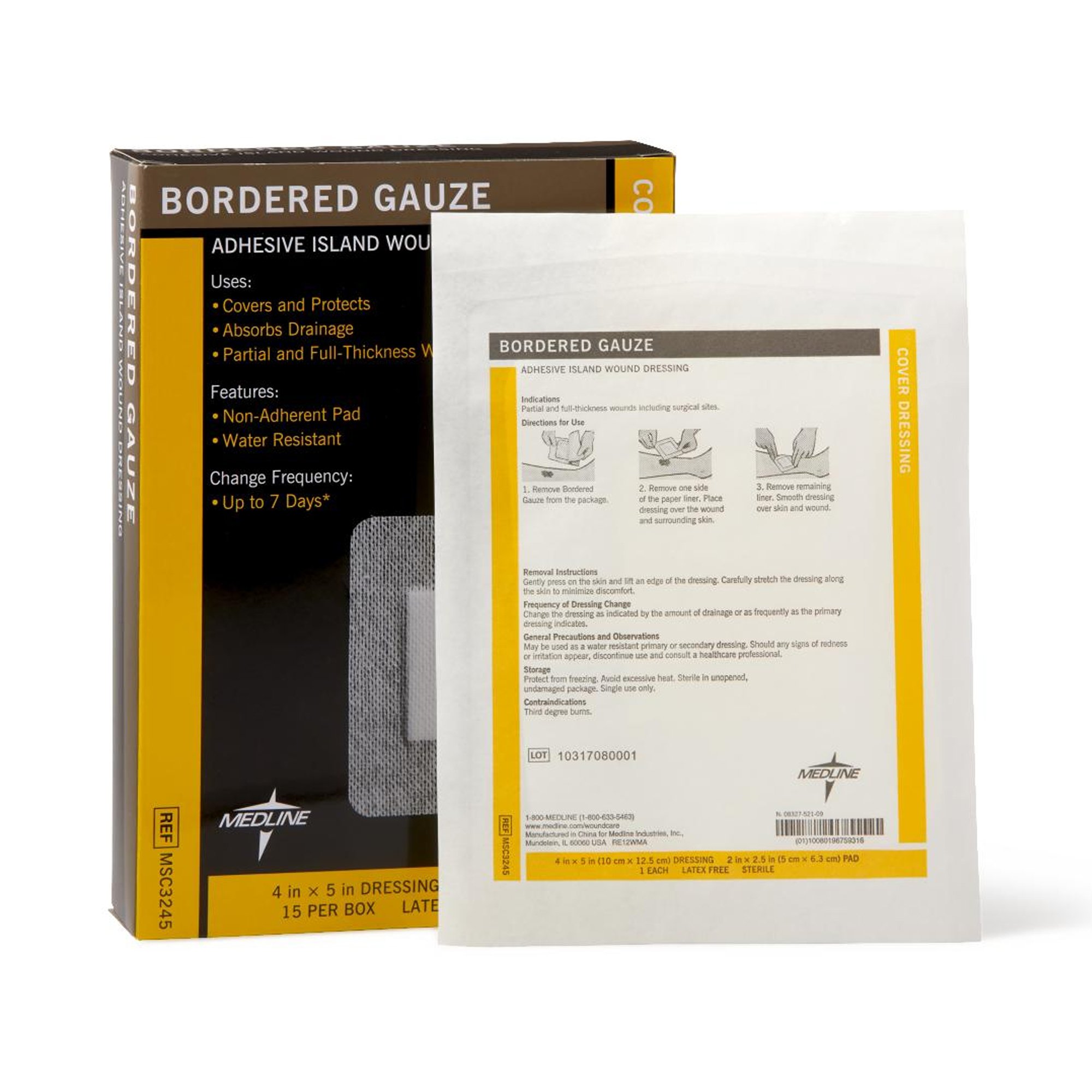 Medline Island Dressing, 4 x 5 Inch MK 894977