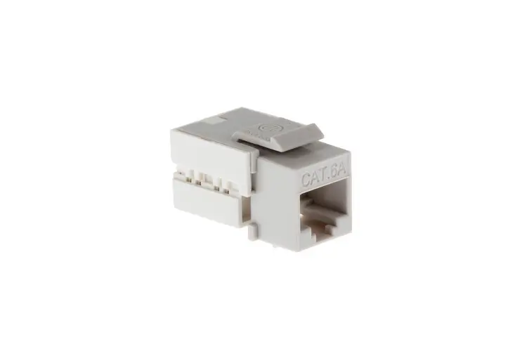 Cat6A RJ45 110 Type Keystone Jack, Gray