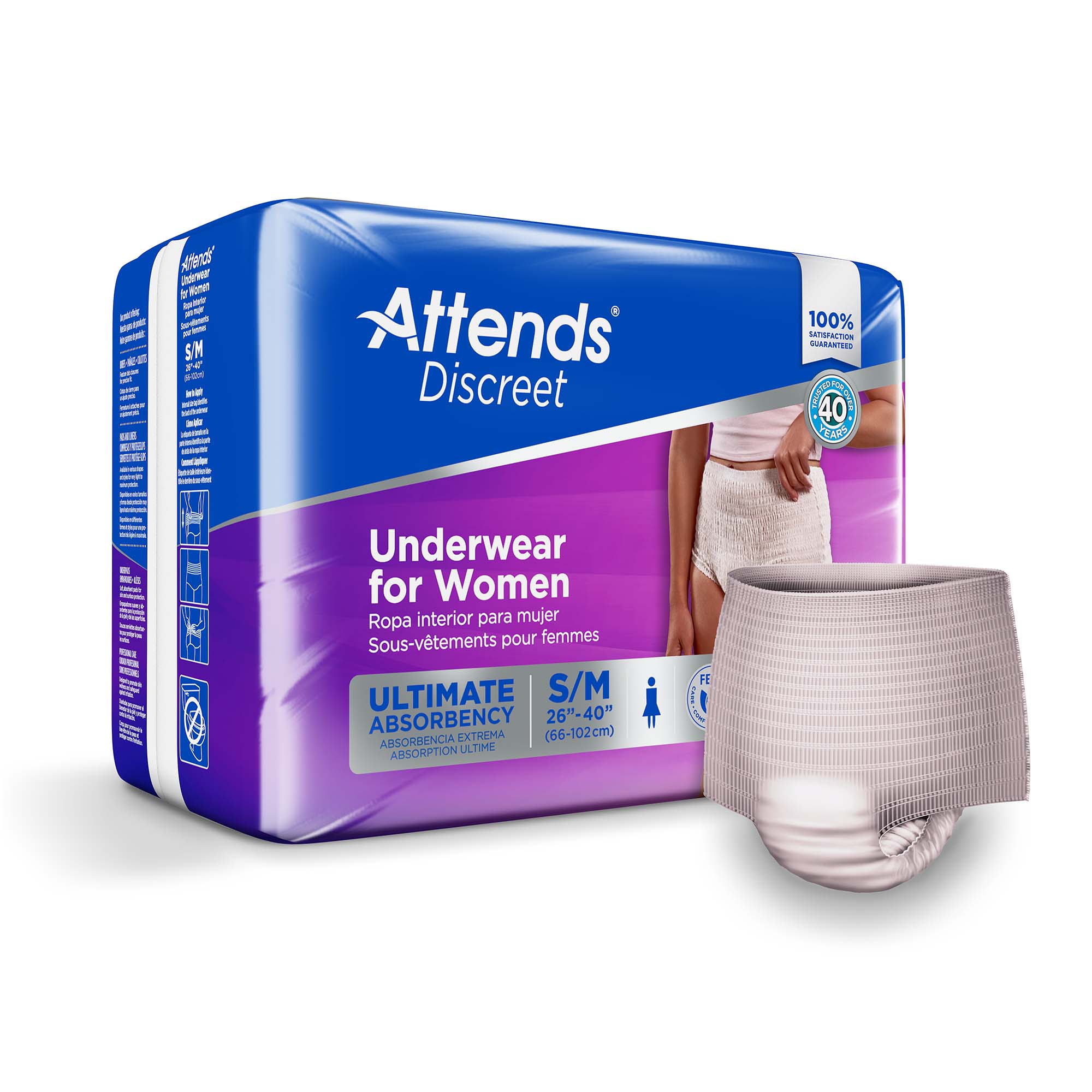Attends Discreet Women's Underwear, Level 5, Medium MK 1039110