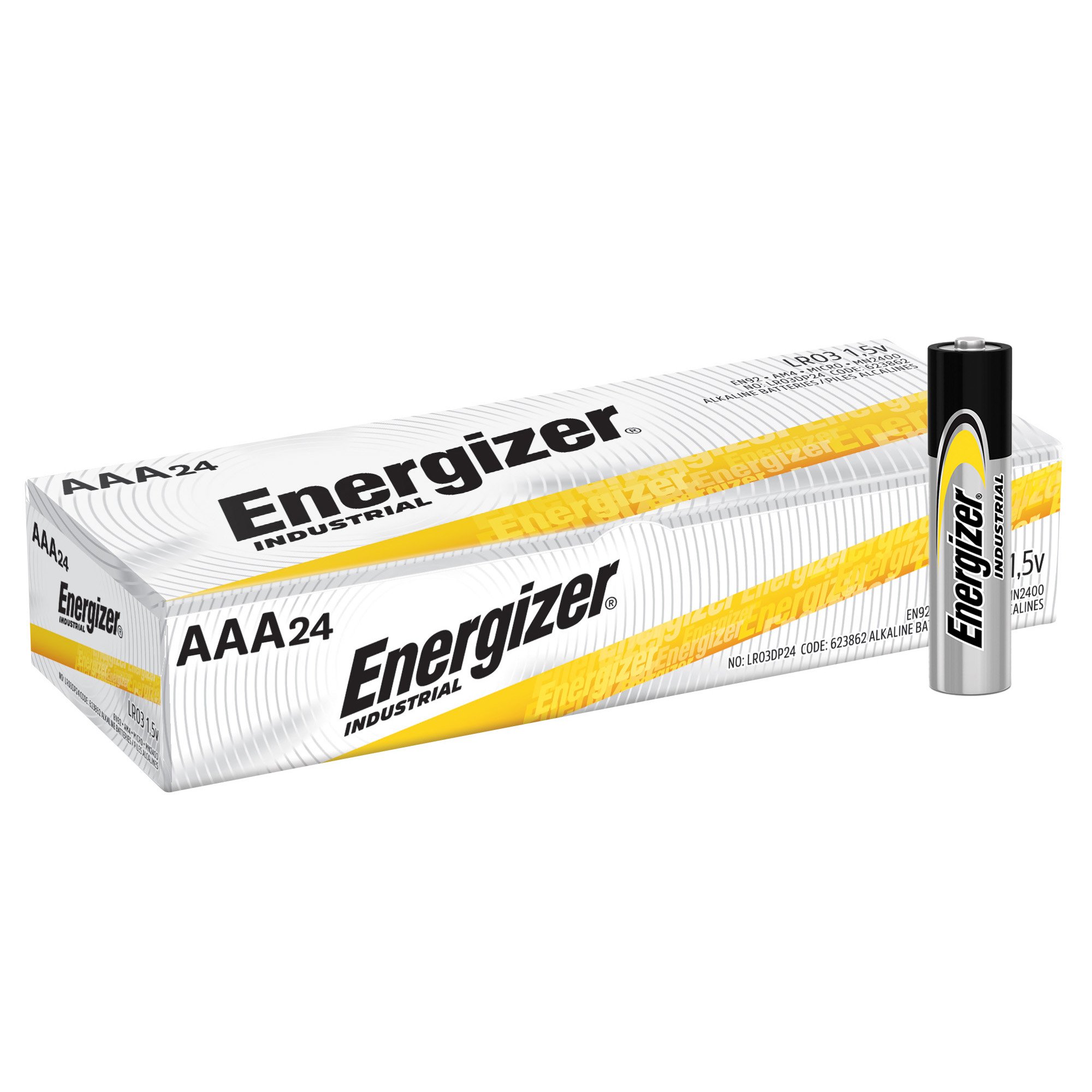 Energizer Industrial AAA Alkaline Batteries, 4 Pack MK 258471