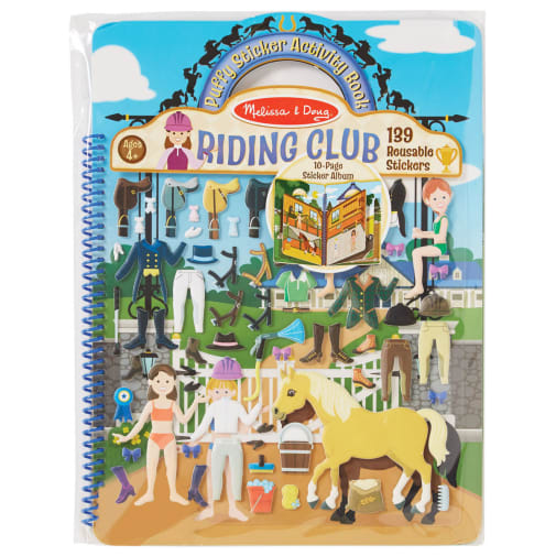 Melissa & Doug Puffy Stickers Deluxe Album - Riding Club