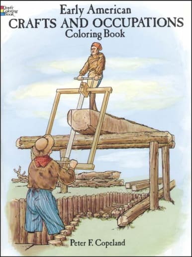 Early American Crafts Coloring Book