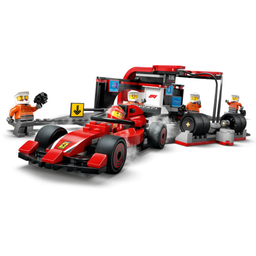 LEGO City Formula 1 Pit Stop & Pit Crew with Ferrari Car (60443)