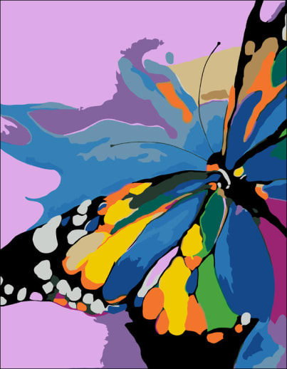Artwille Paint by Number - Bright Butterfly