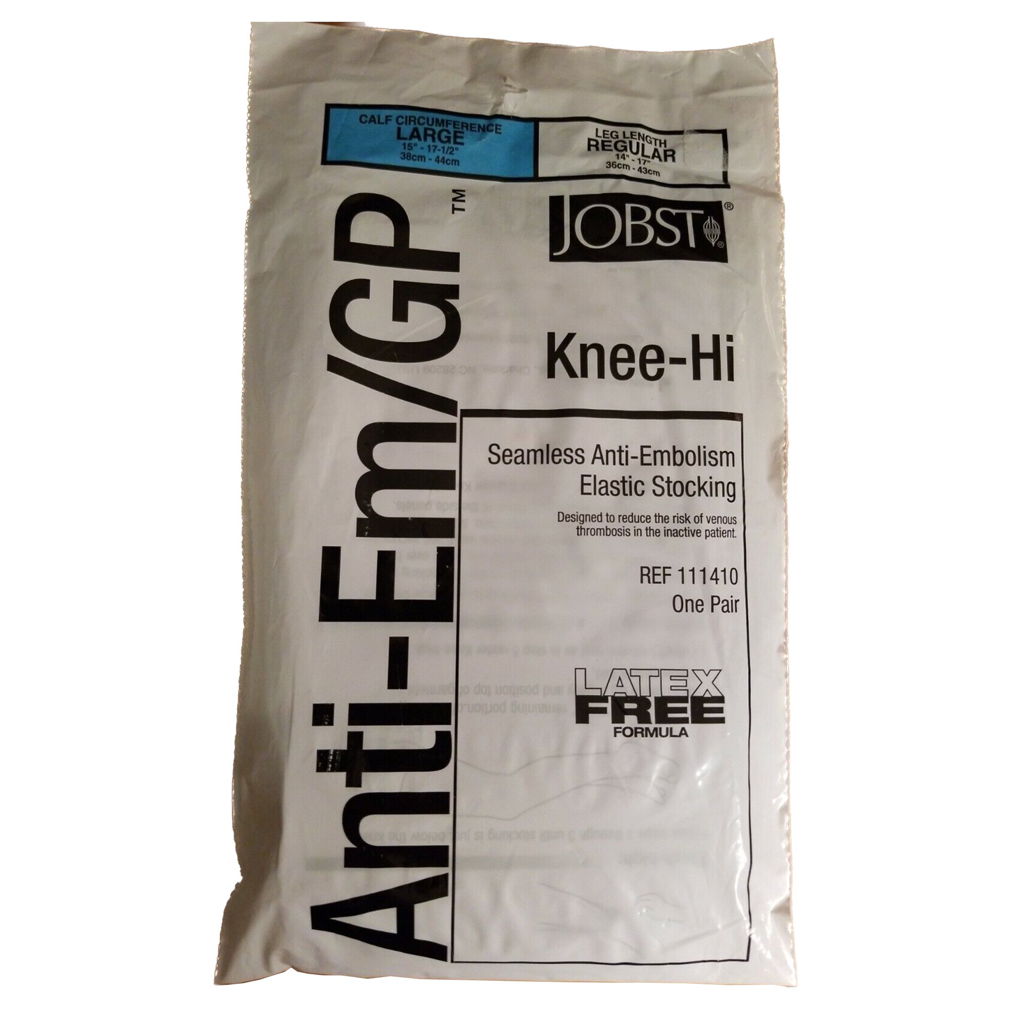 JOBST Anti-Em/GP Knee High Anti-embolism Stockings, Large / Regular MK 203521