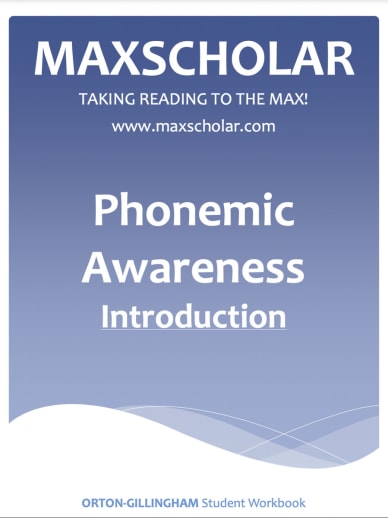 MaxScholar Phonemic Awareness Introduction Workbook