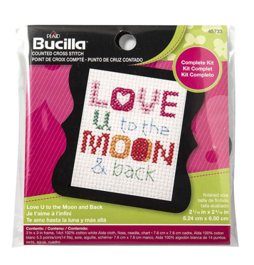 Beginner Mini Stitchery Kit - Love U to the Moon & Back