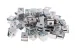 Rack Mount Slide-On Clip Nuts, 10-32, Qty 50