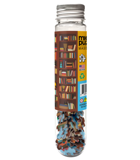 MicroPuzzles Bookcase 150-Piece Jigsaw Puzzle