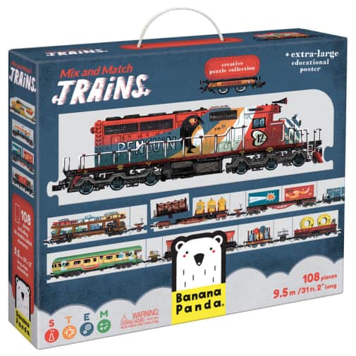 Mix and Match Puzzle - Trains