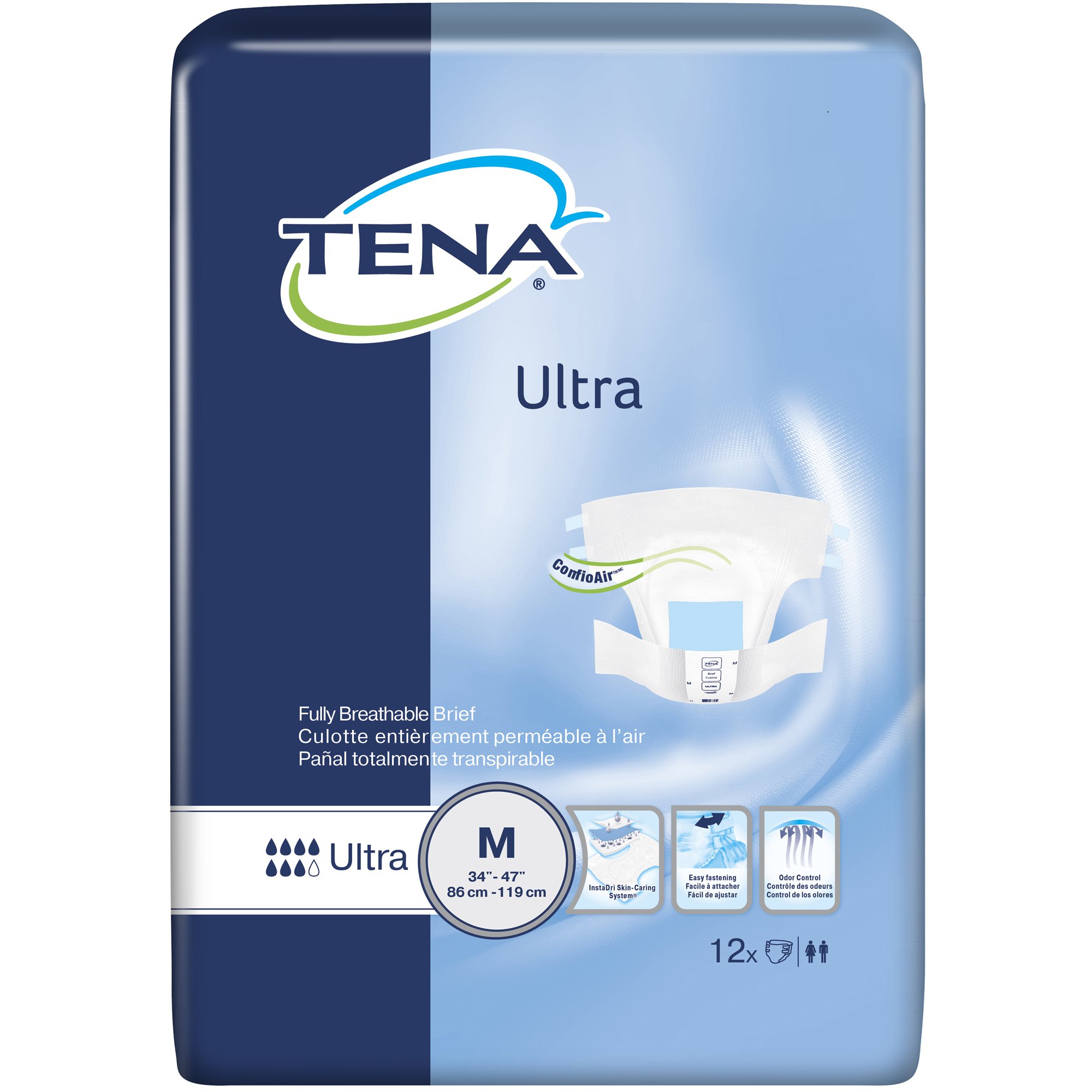 Tena Ultra Incontinence Brief, Medium MK 694181