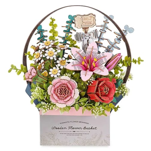 Wooden Flower Basket