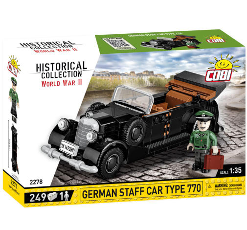 COBI 1938 Mercedes 770 Luxury Staff Car - 250 pieces (World War II Historical Collection)