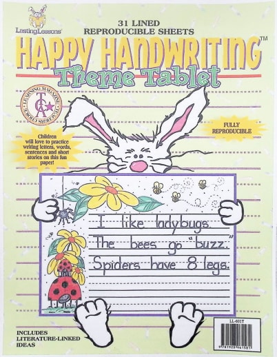 Happy Handwriting Theme Paper