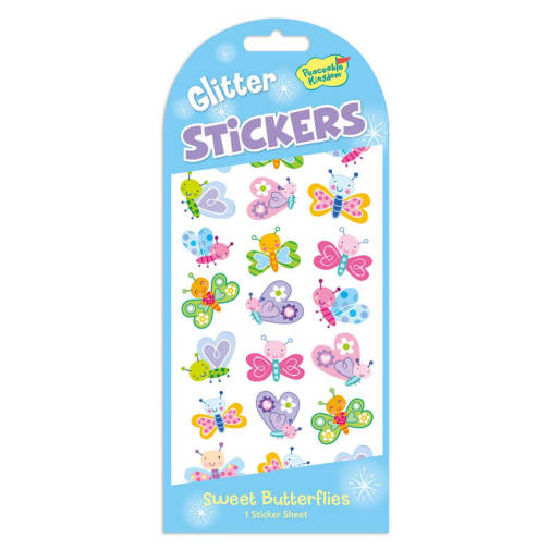 Sweet Butterfly Glitter Stickers