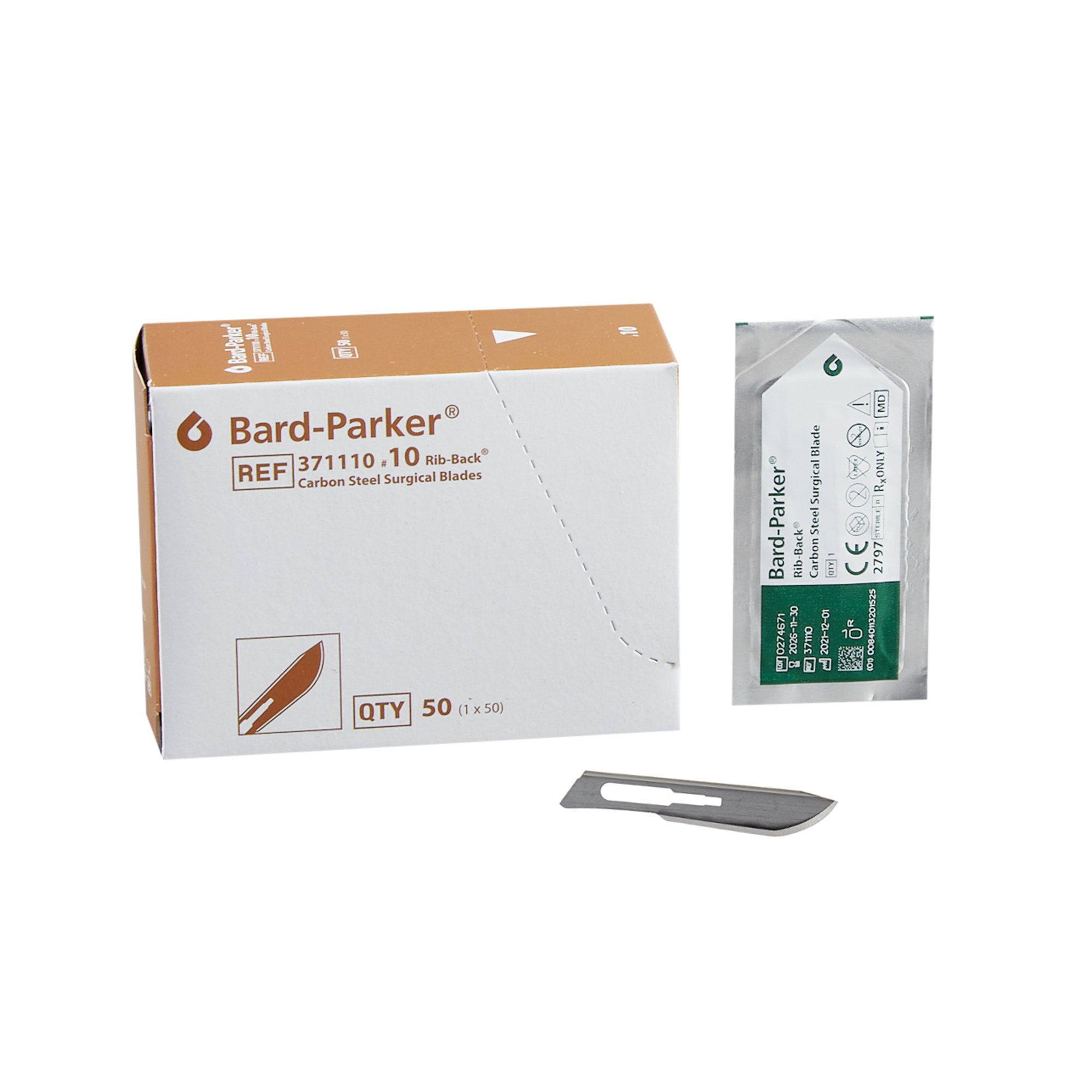 Bard-Parker Carbon Rib-Back Blade, Size 10 MK 199988