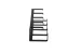 Kendall Howard 1U Tool-less 5 D-Ring Cable Manager