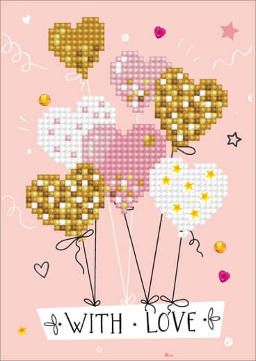 Greeting Cards - Love Balloons
