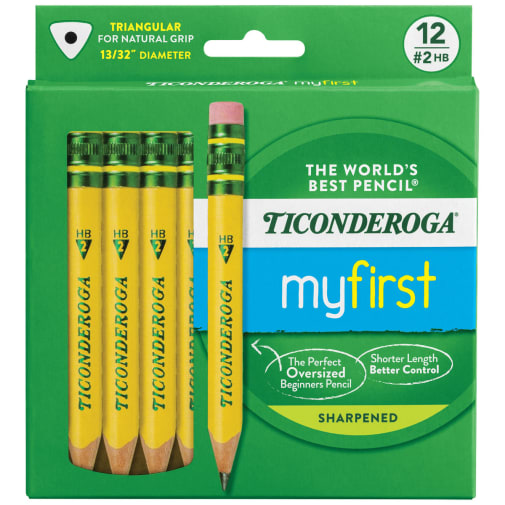 Ticonderoga My First Yellow Pencils 12 count