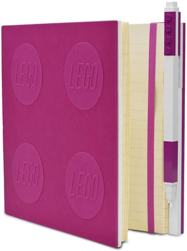 LEGO Locking Notebook with Gel Pen - Violet