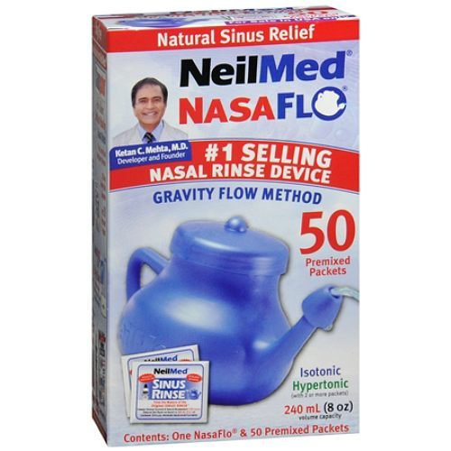 Neilmed Nasaflo Neti Pot Saline Nasal Rinse Kit MK 677643