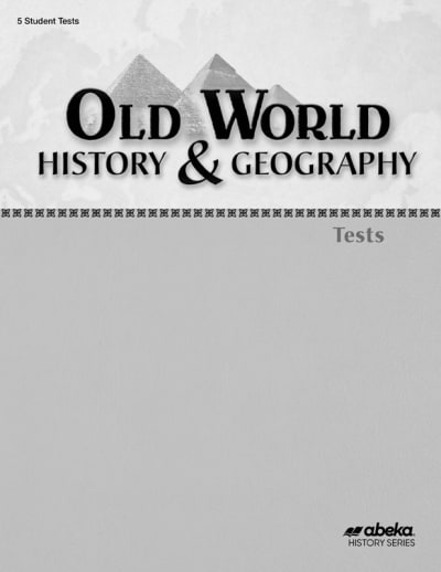 Abeka Old World History and Geography Test Book (3rd Edition) (Bound)