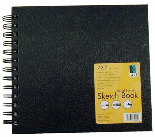 Sketch Book Spiral-Bound 7"x7"