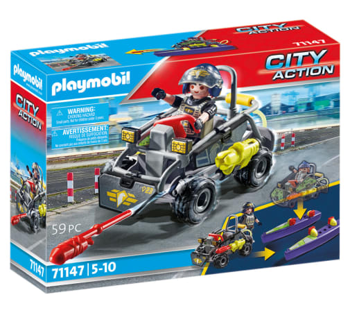 Playmobil City Action Tactical Unit Multi-Terrain Police Quad