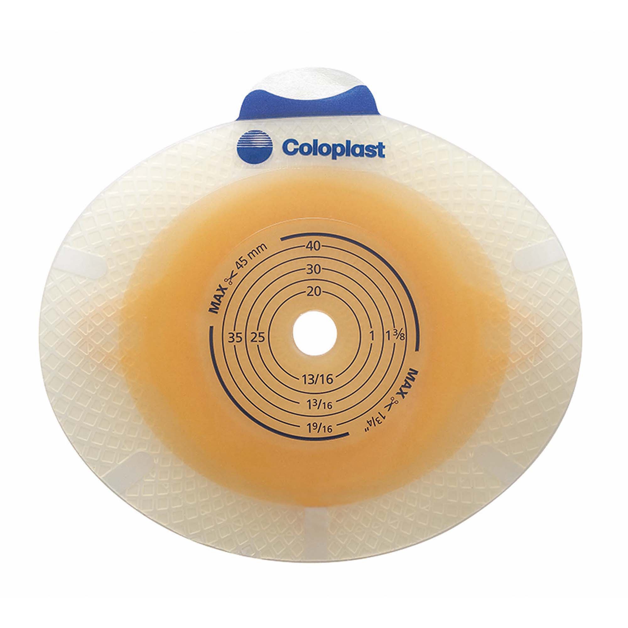 SenSura Click Flat Ostomy Barrier, 20 mm Stoma Opening, Green Color Match MK 679648