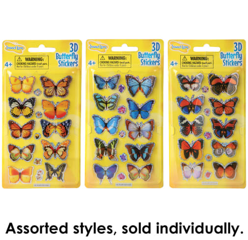 3D Butterfly Stickers