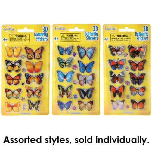 3D Butterfly Stickers