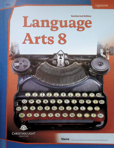 Language Arts LightUnit 804 Sunrise 2nd Edition