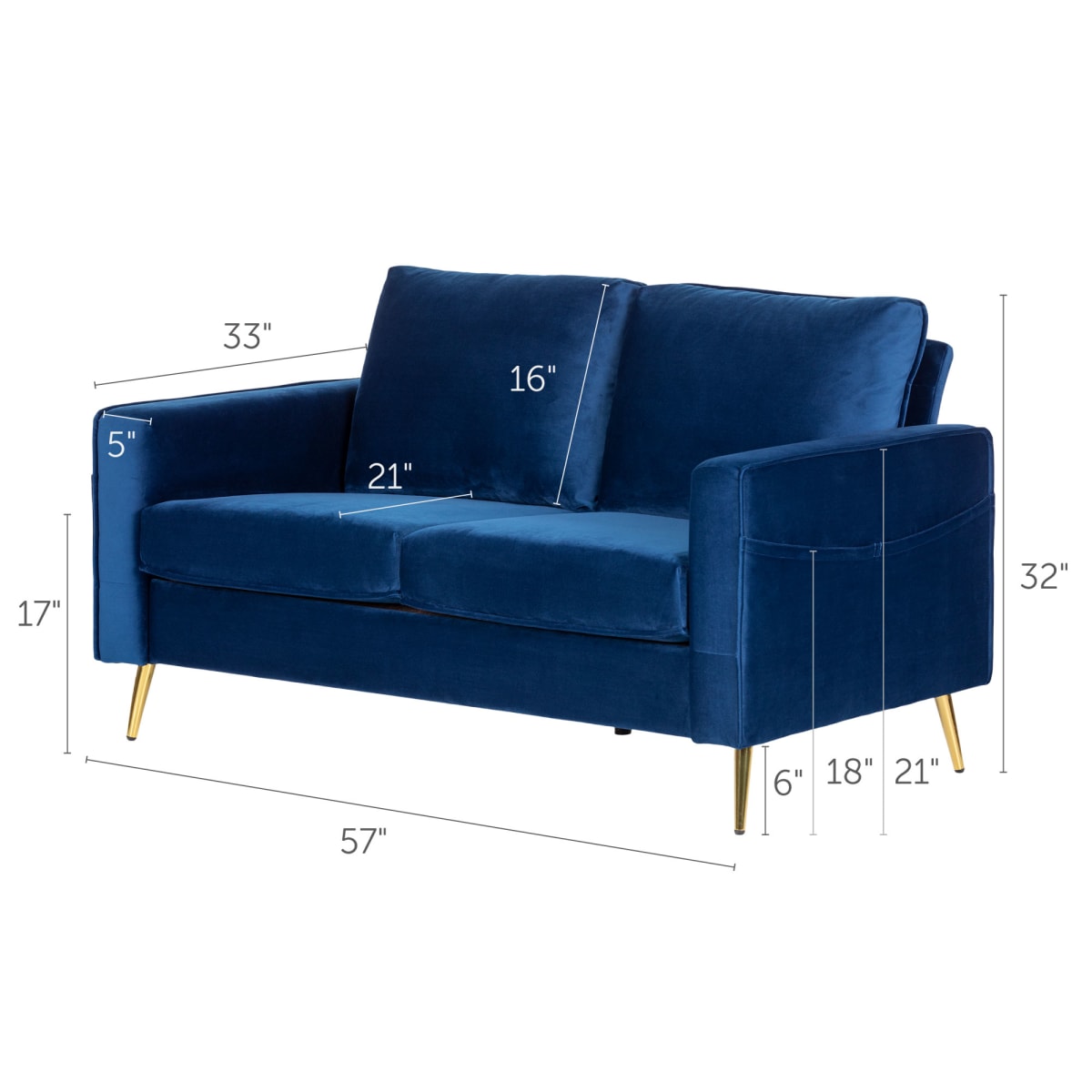 Liveit Cozy Sofa, 2Seat Sofa Living Room Furniture Products