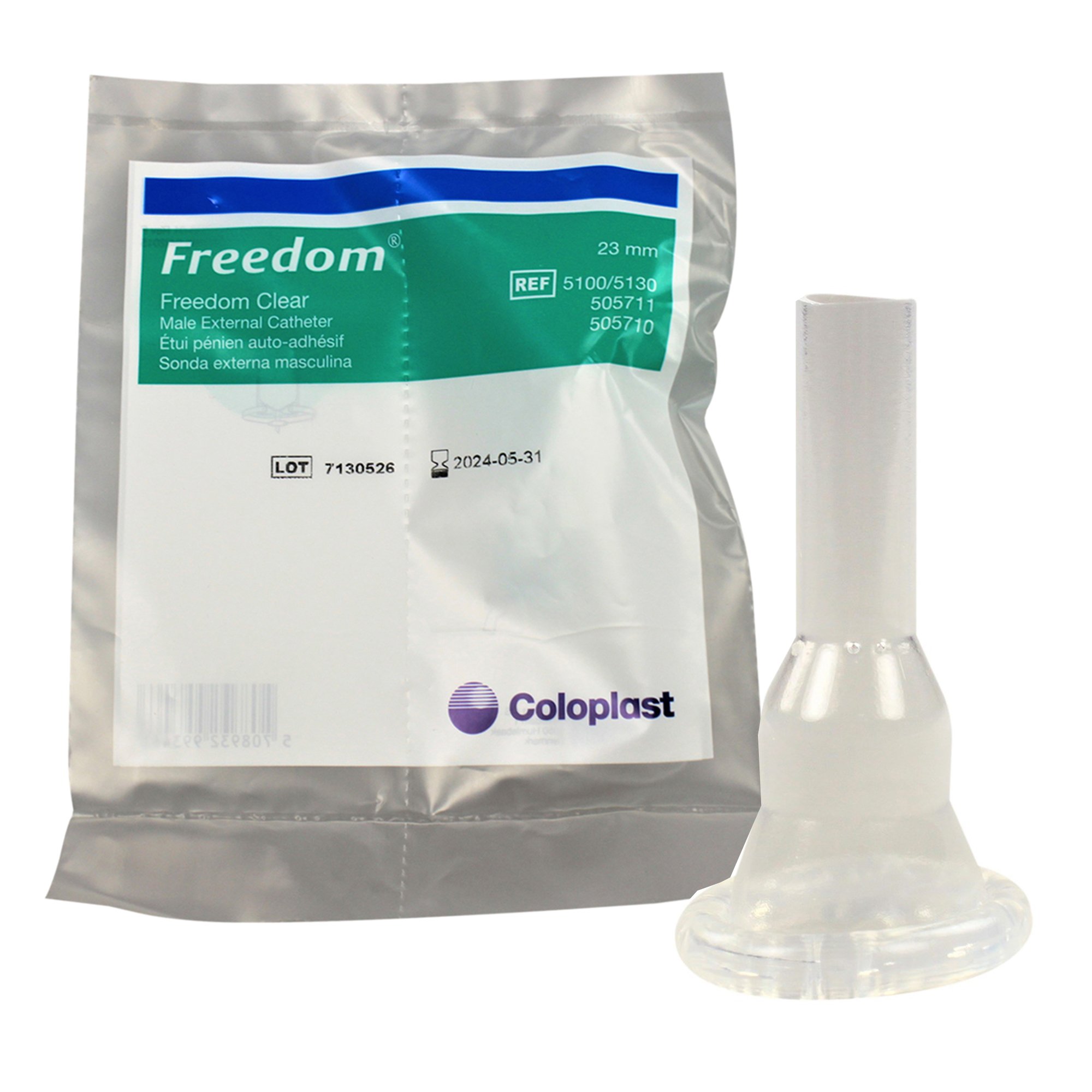 Freedom Clear Silicone Male External Catheter, 23 mm, Small MK 331548